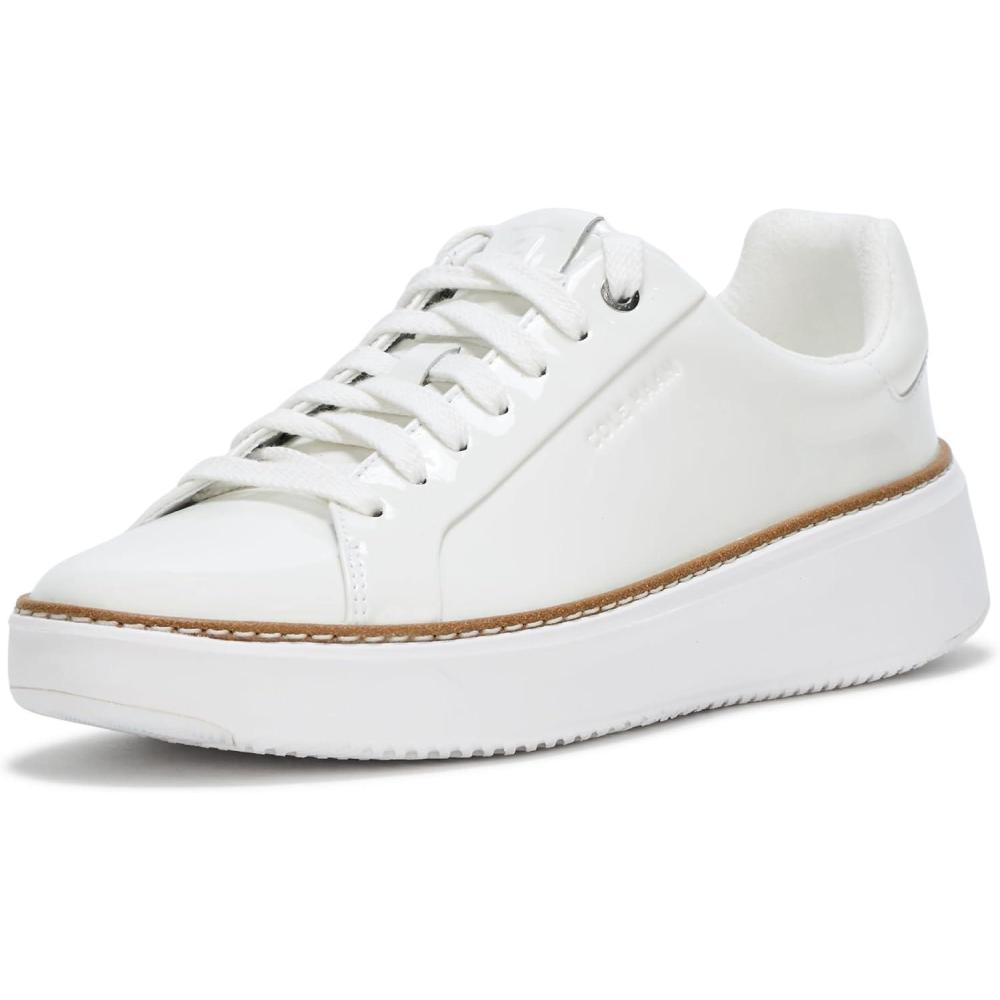 image:imageCole Haan Womens Grandpro Topspin SneakersWhite PatentWhite