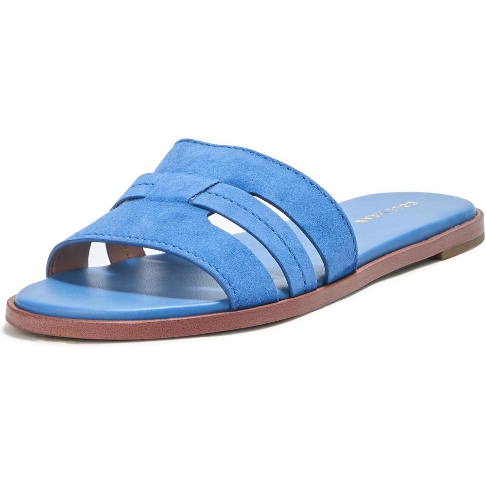 image:imageCole Haan womens Flynn Slotted SlideDutch Blue Suede