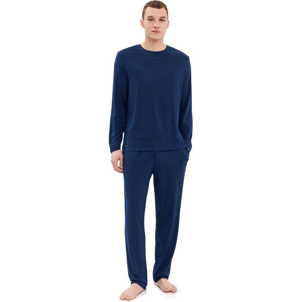 image:imageEberjey Henry Mens Jersey Modal PJ SetNavy
