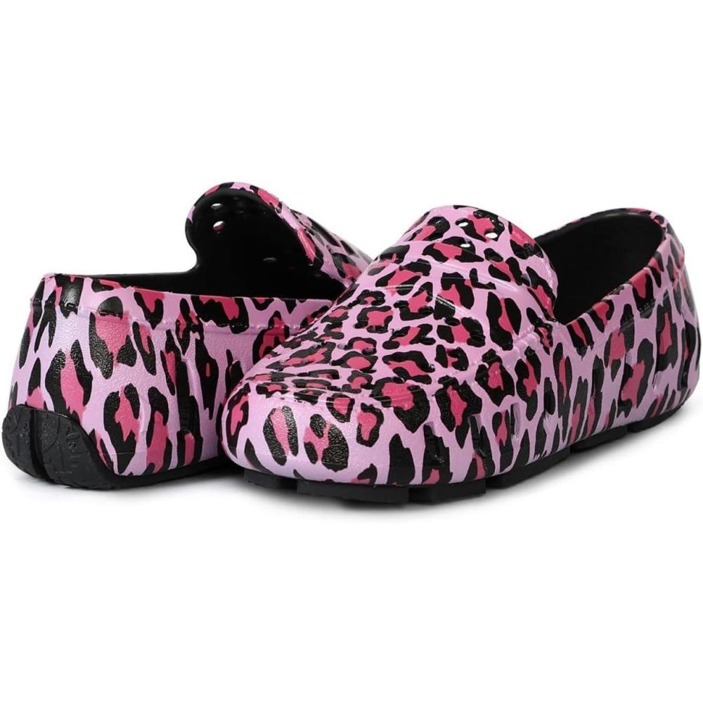 image:imageFloafers Girls Prodigy Driver Animal Print ToddlerLittle KidBig KidPink CheetahChocolate