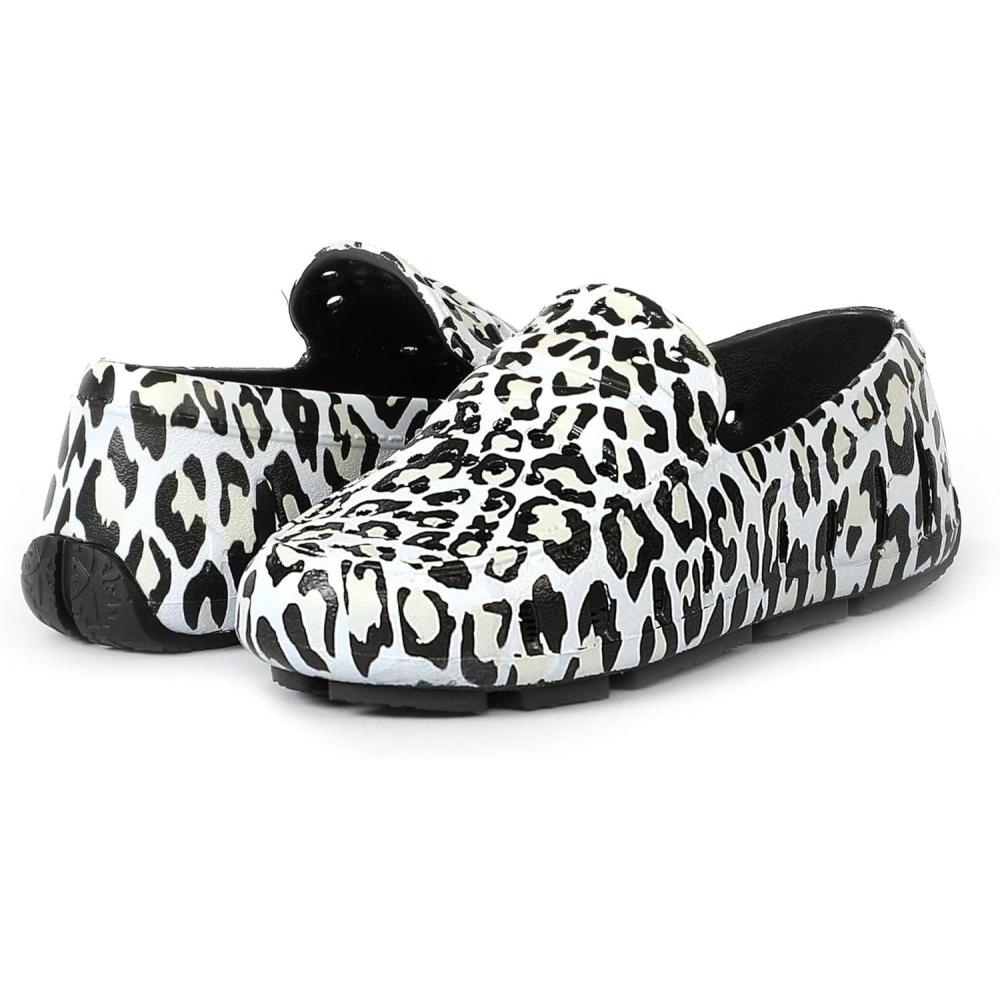 image:imageFloafers Girls Prodigy Driver Animal Print ToddlerLittle KidBig KidSnow LeopardBlack
