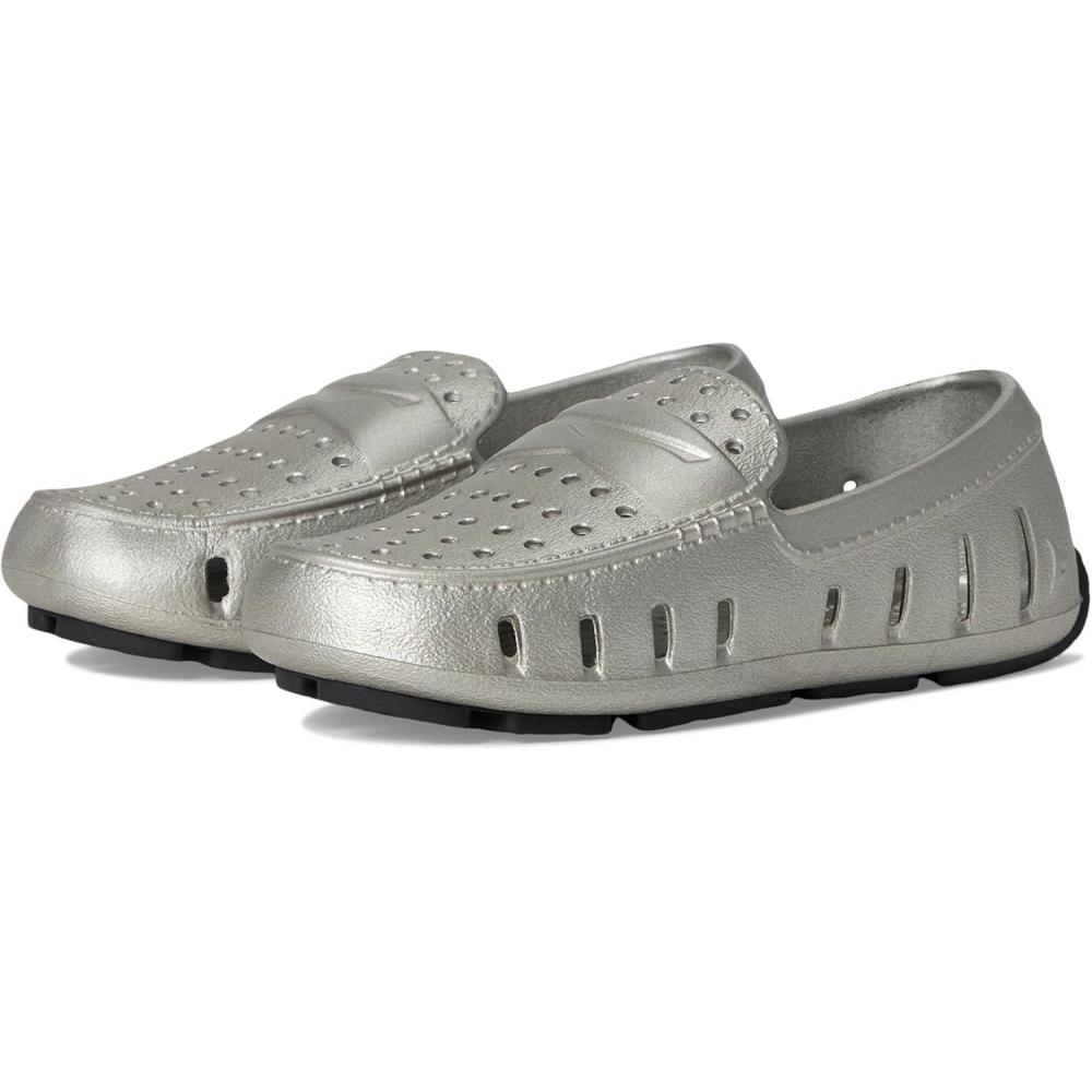 image:imageFloafers Girls Prodigy Driver Metallic ToddlerLittle KidBig KidPewterBlack