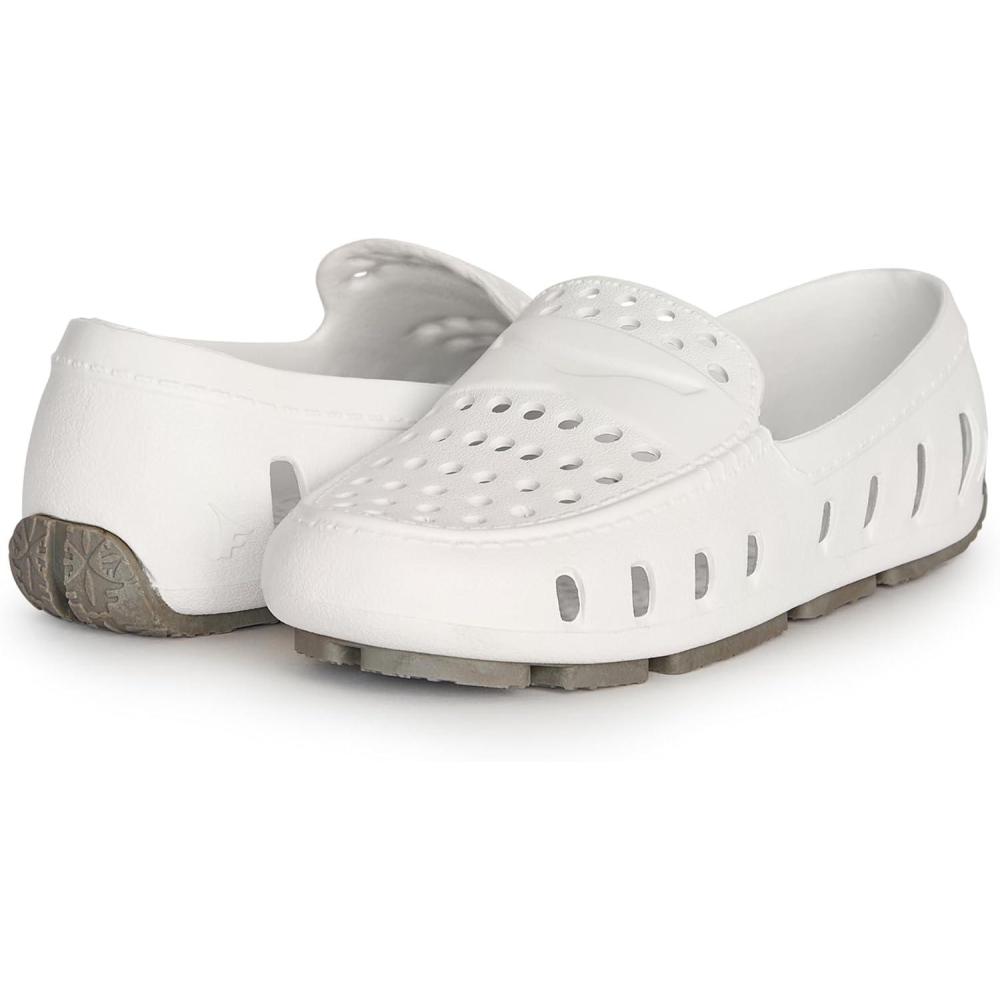 image:imageFloafers Girls Prodigy Driver ToddlerLittle KidBig KidBright WhiteHarbor Mist Gray