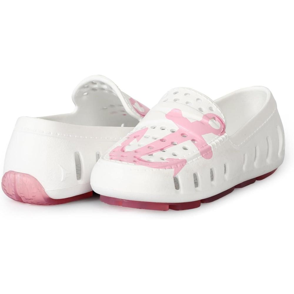 image:imageFloafers Girls Prodigy Driver ToddlerLittle KidBig KidWhiteRose Quartz Anchor