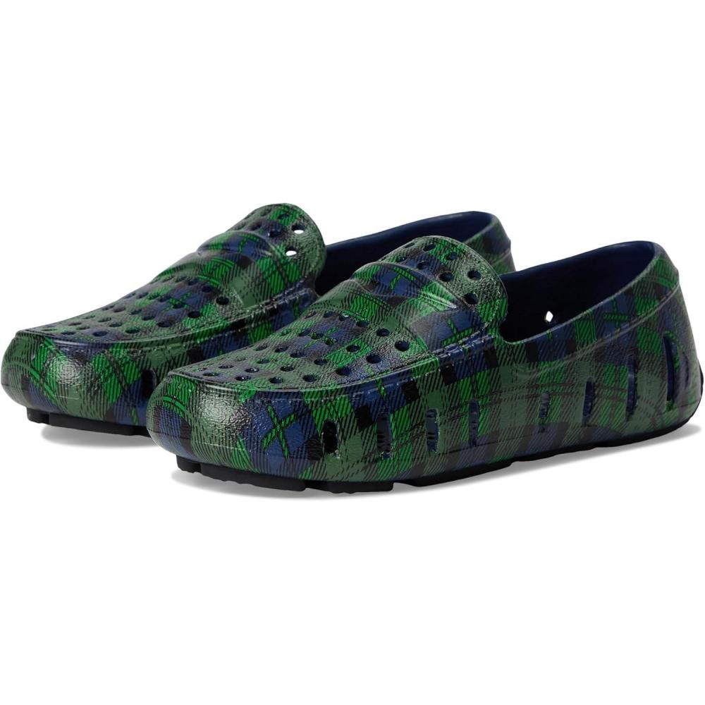 image:imageFloafers UnisexChild Prodigy Driver Print ToddlerLittle KidBig KidNavy Multi PlaidBlack