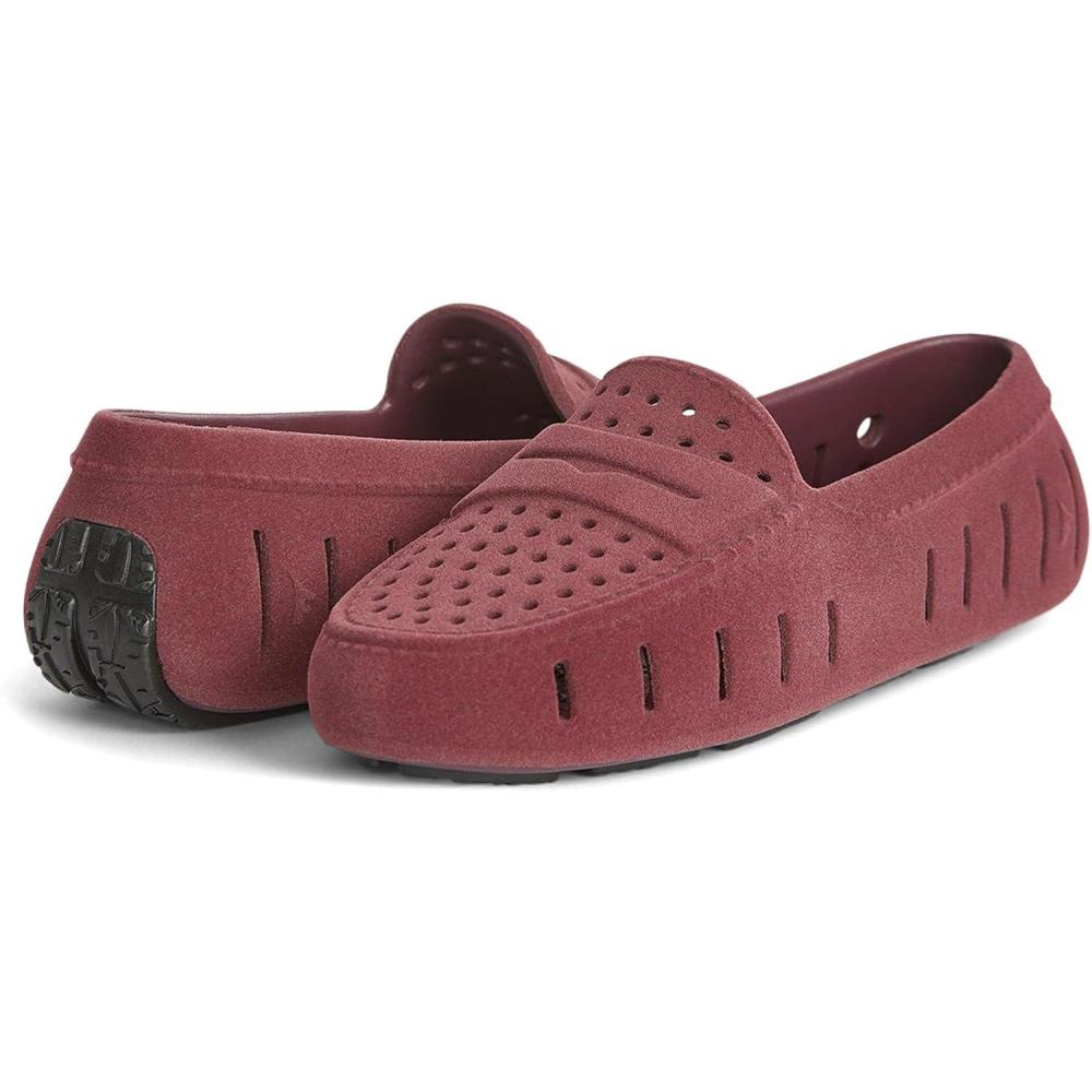 image:imageFloafers Womens Posh Driver Faux SuedeBurgundy Vegan Suede