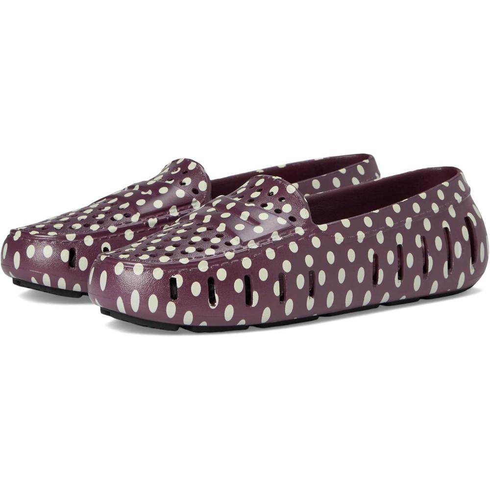 image:imageFloafers Womens Posh Driver PrintBurgundy DotsBlack