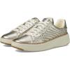 Soft Gold Genevieve Woven Leather/Ivory