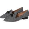 Herringbone Textile/Black Leather