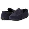 Navy Vegan Suede