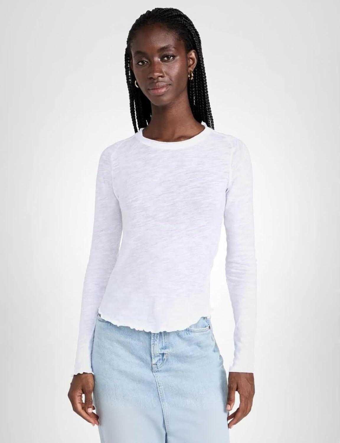 image:imageFree People Womens Be My Baby Long Sleeve TeeIvory