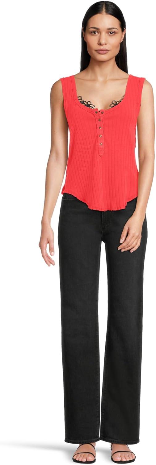 image:imageFree People Womens Care Bryson Henley TankFirey Red