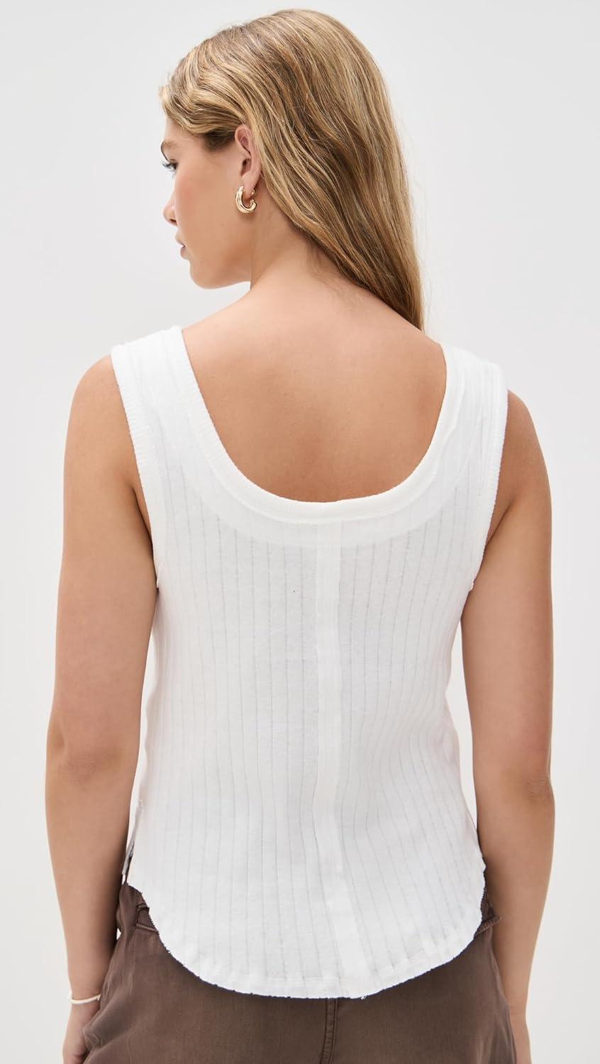 image:imageFree People Womens Care Bryson Henley TankWhite