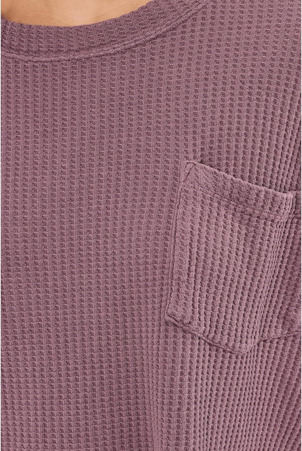 image:imageFree People Womens Dawson Pocket ThermalChocolate Grape