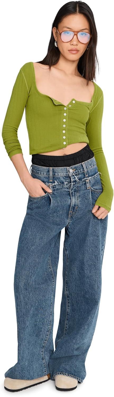 image:imageFree People Womens End Game Pointelle Long SleeveFresh Sprouts