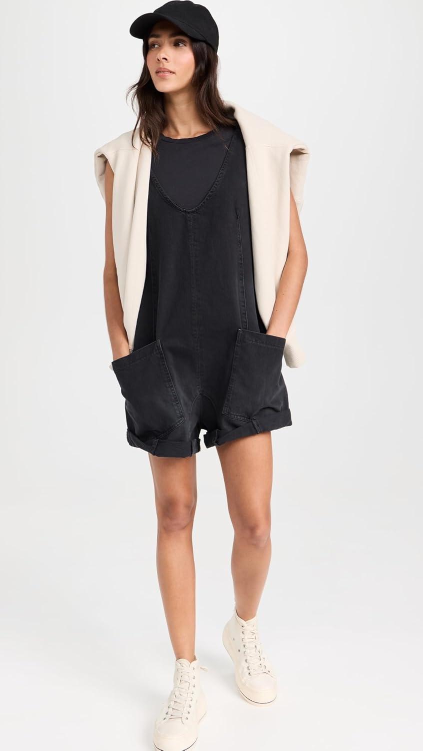 image:imageFree People Womens High Roller Shortall OverallsTrue North