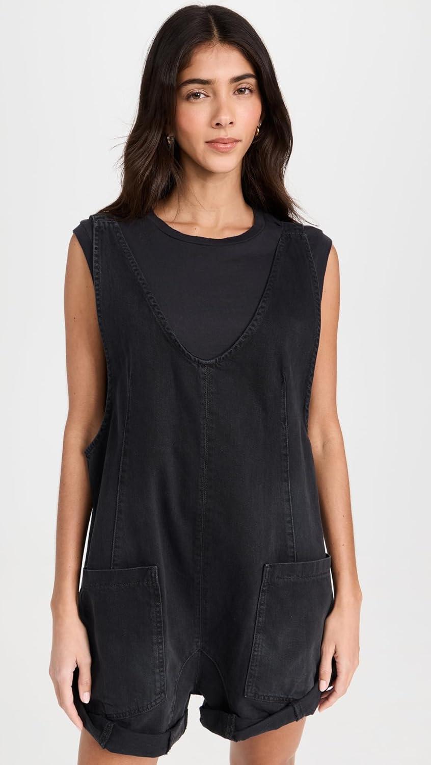 image:imageFree People Womens High Roller Shortall OverallsTrue North