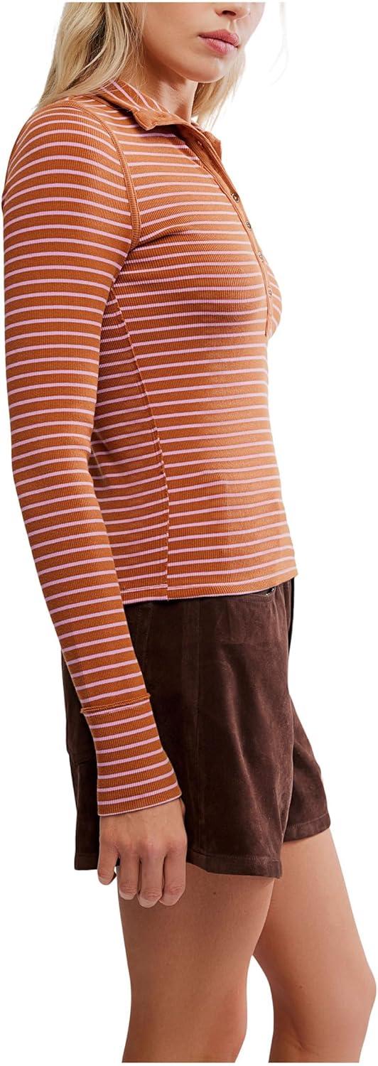 image:imageFree People Womens Lake Stripe HenleyCinnamon Combo