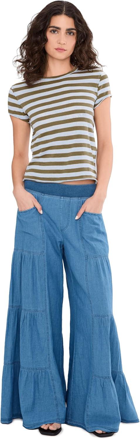 image:imageFree People Womens Nora TeeGreen Combo