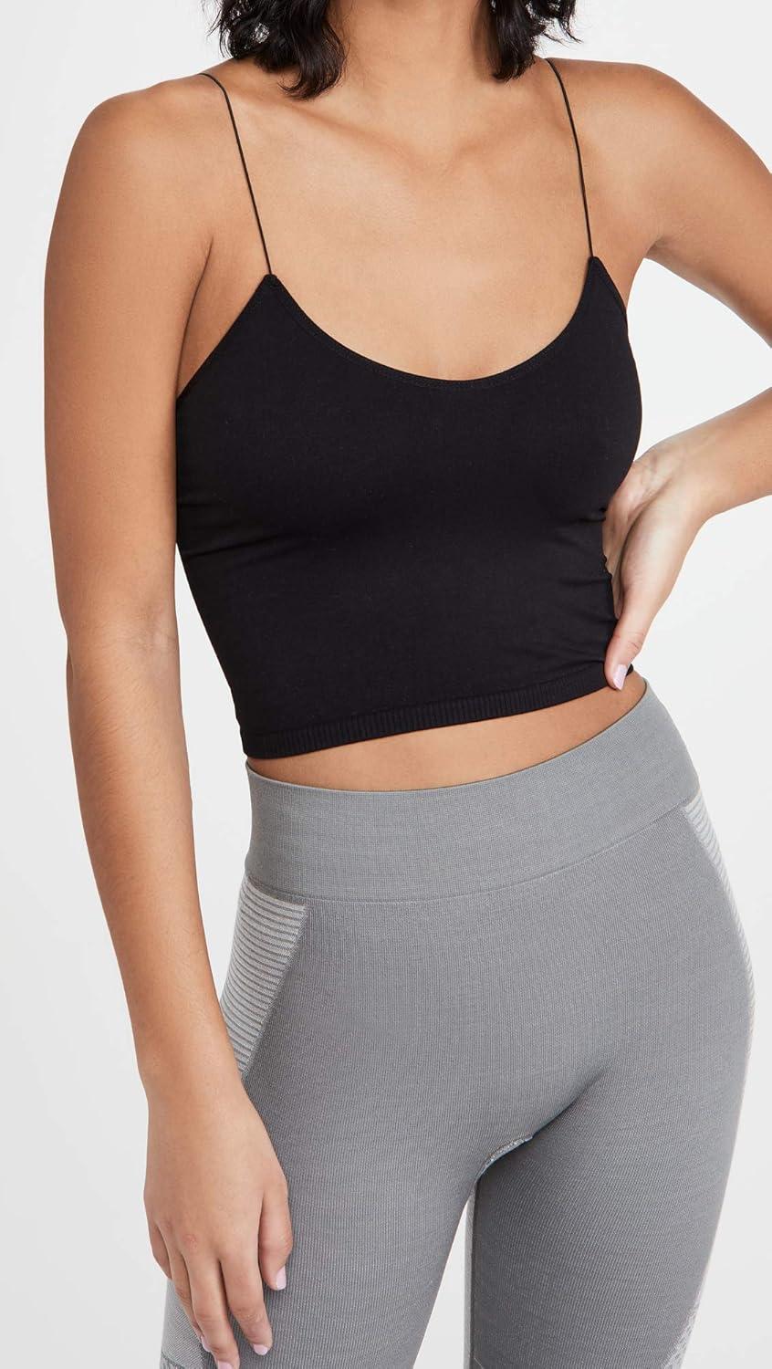 image:imageFree People Womens Skinny Strap Seamless BramiBlack