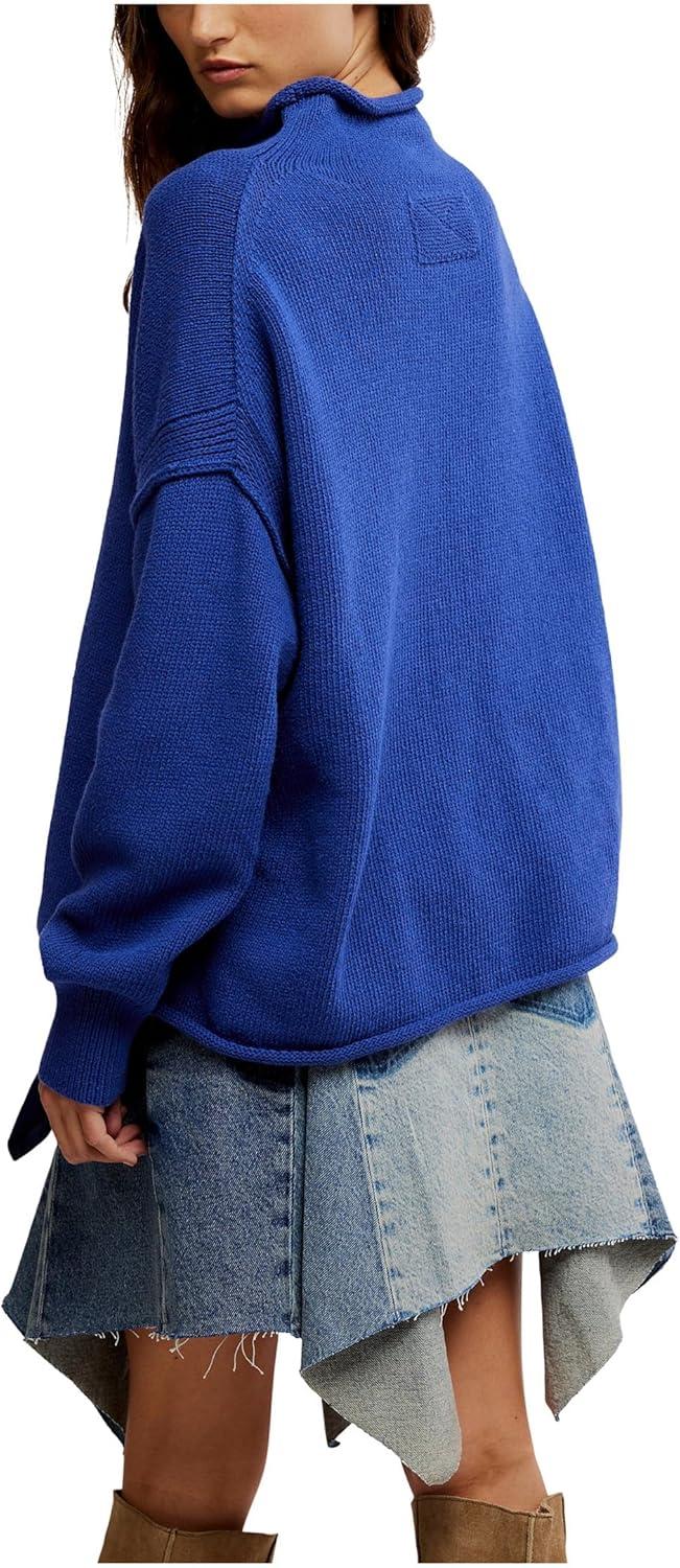 image:imageFree People Womens We The Free Torres Roll NeckSkipper Blue