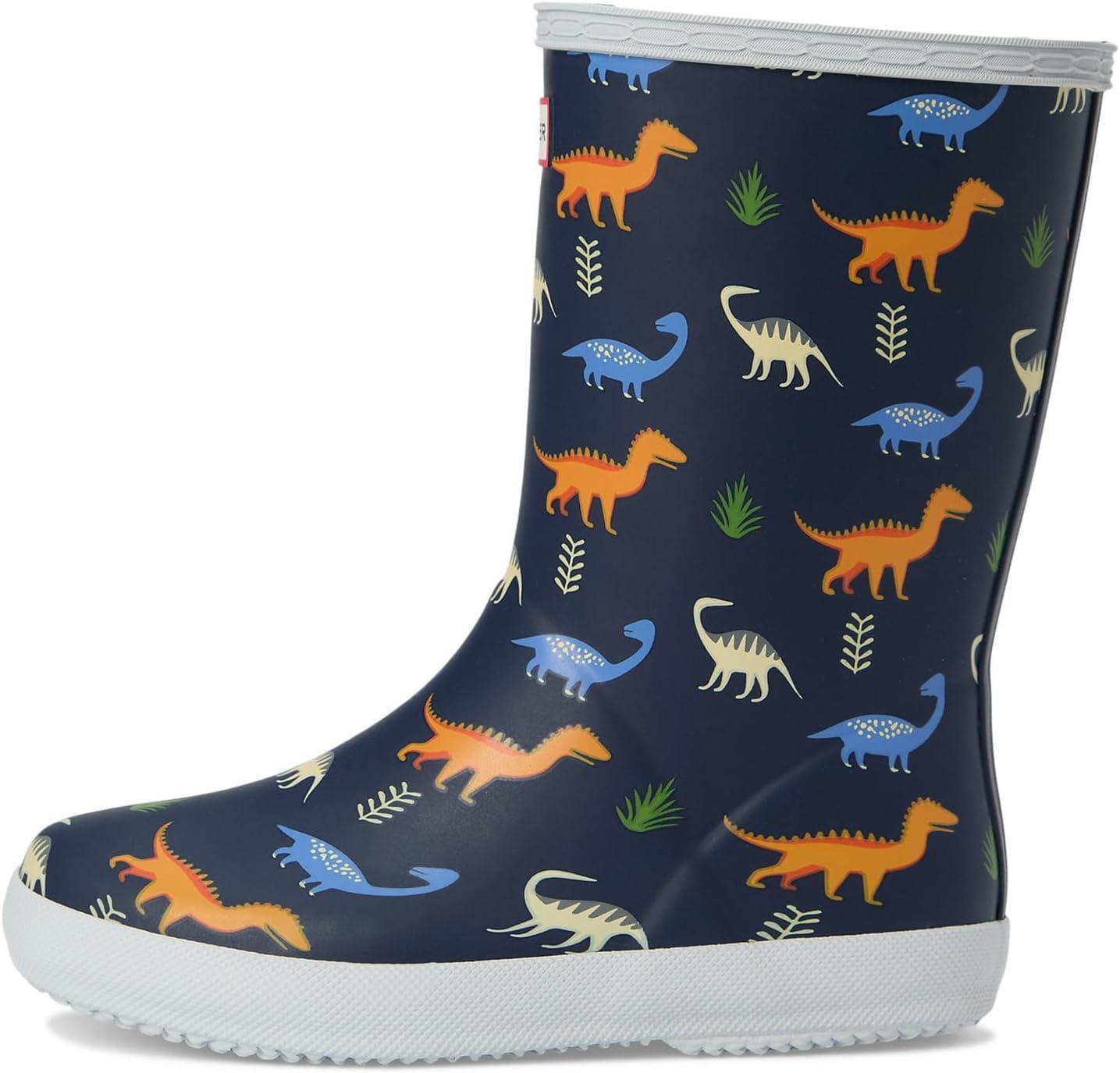 image:imageHunter unisexchild First Classic Boots ToddlerLittle KidDark Blue Dino Multi
