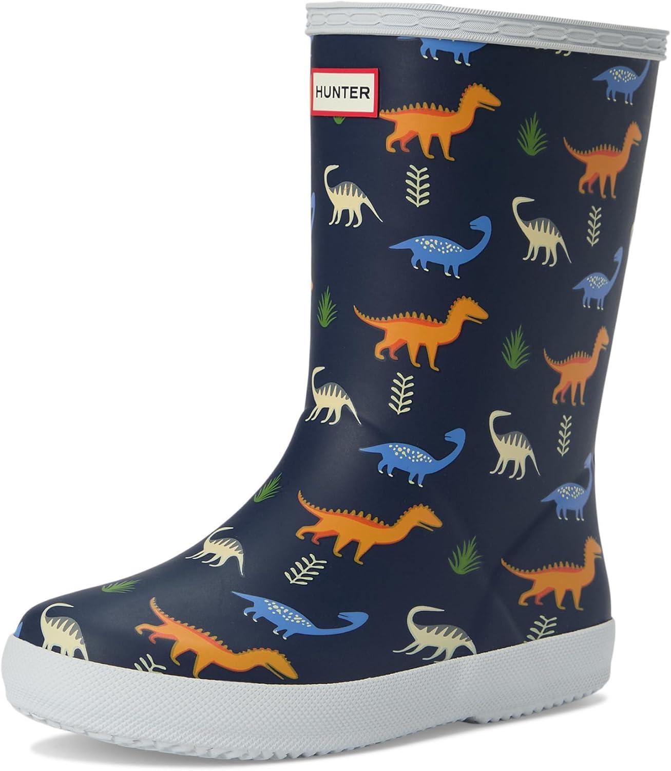 image:imageHunter unisexchild First Classic Boots ToddlerLittle KidDark Blue Dino Multi