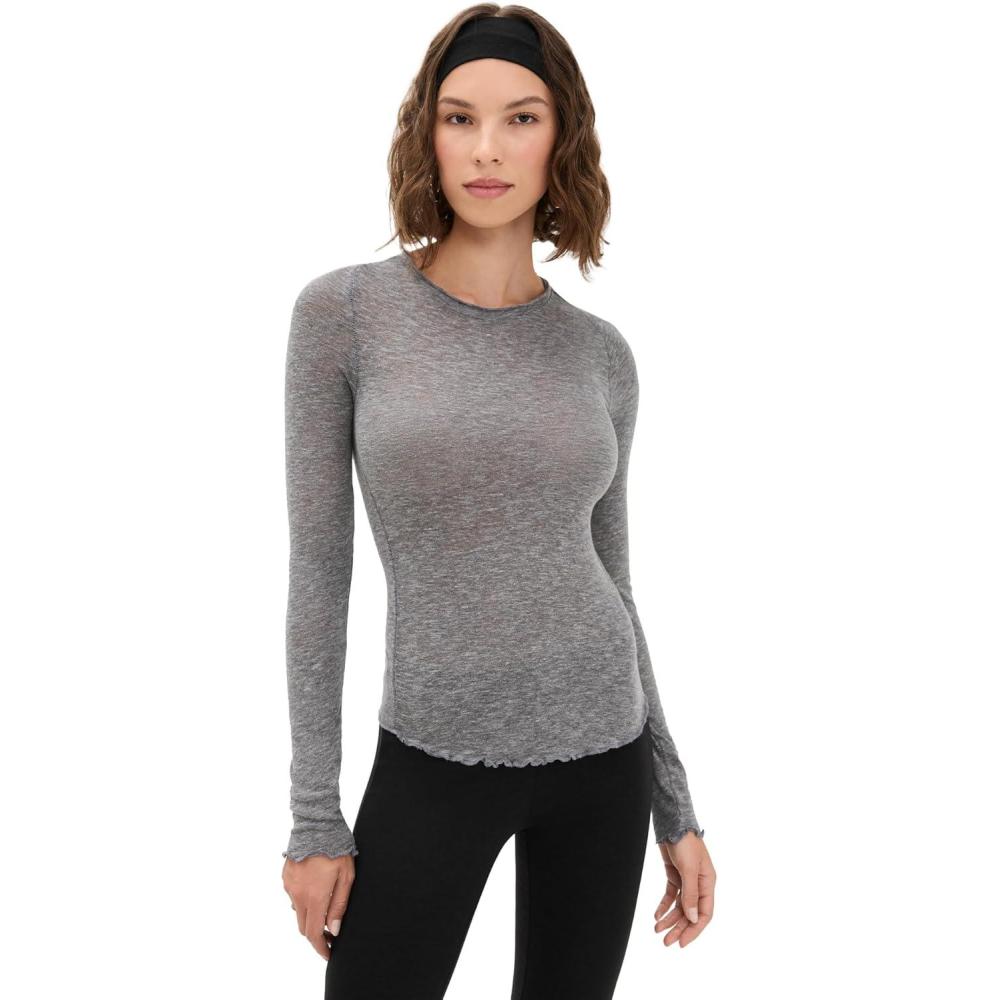 image:imageFree People Womens Be My Baby Long Sleeve TeeHeather Grey