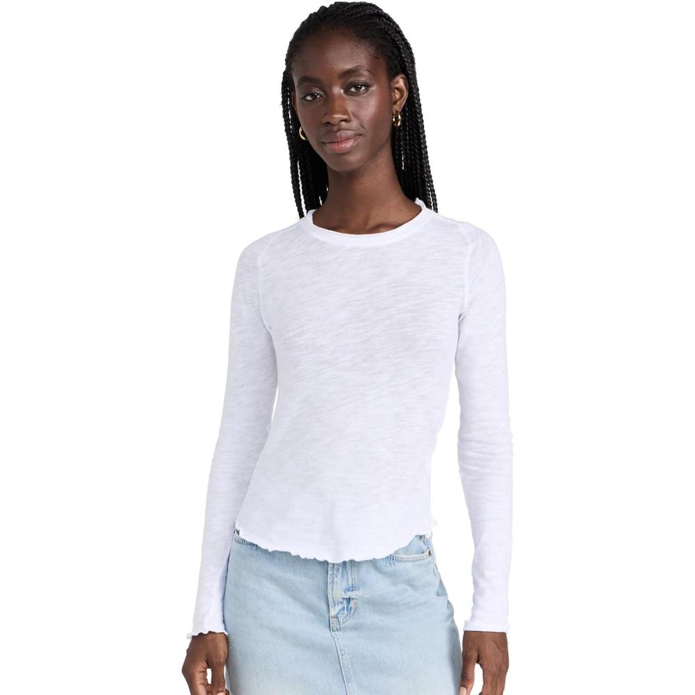 image:imageFree People Womens Be My Baby Long Sleeve TeeIvory