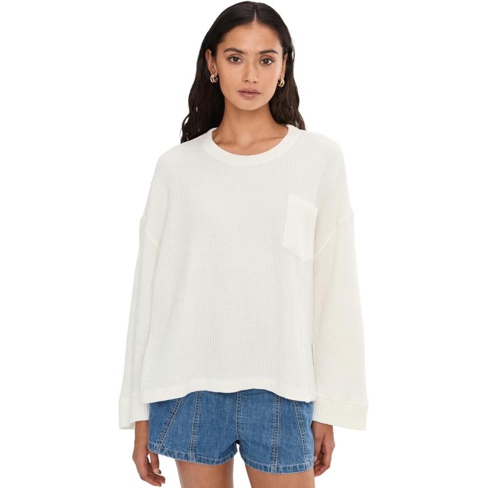 image:imageFree People Womens Dawson Pocket ThermalClean Ivory
