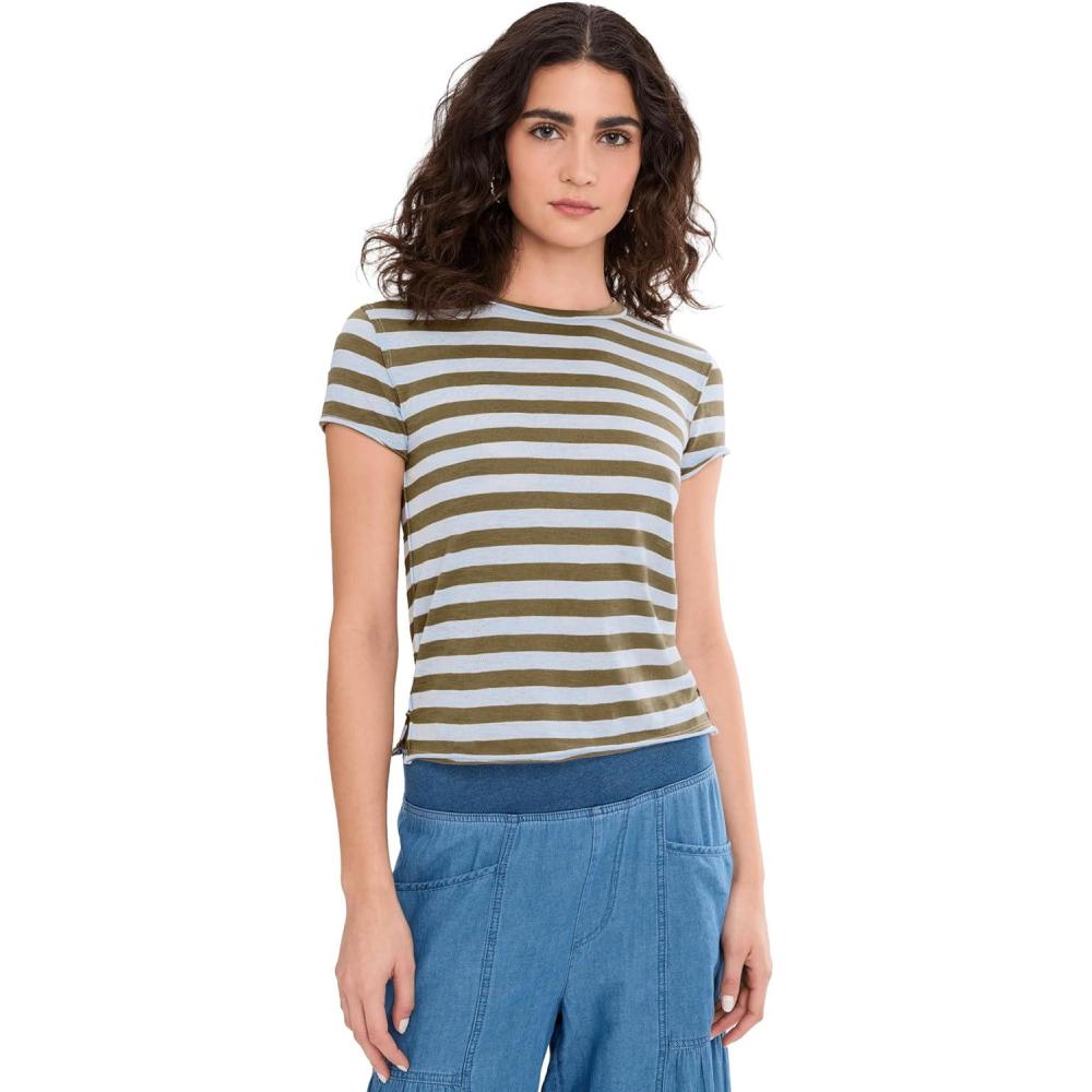 image:imageFree People Womens Nora TeeGreen Combo