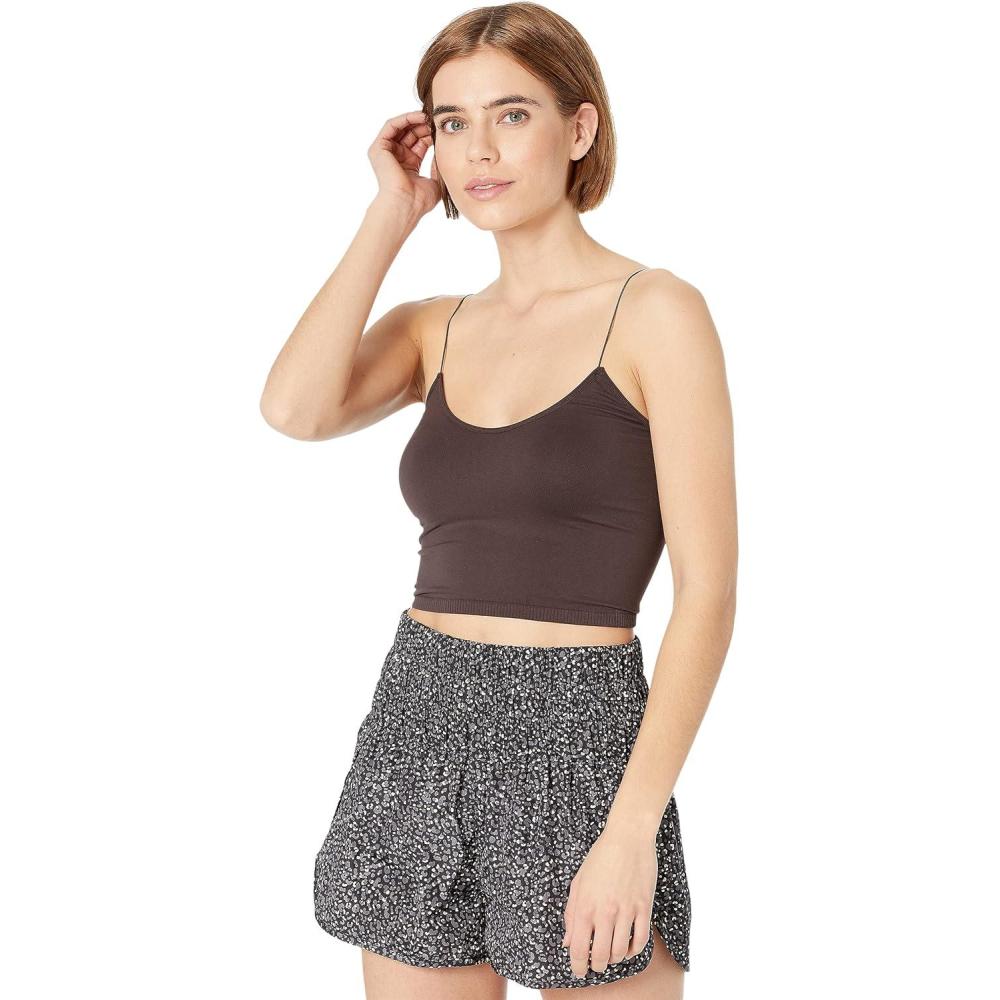 image:imageFree People Womens Skinny Strap Seamless BramiBlack Coffee
