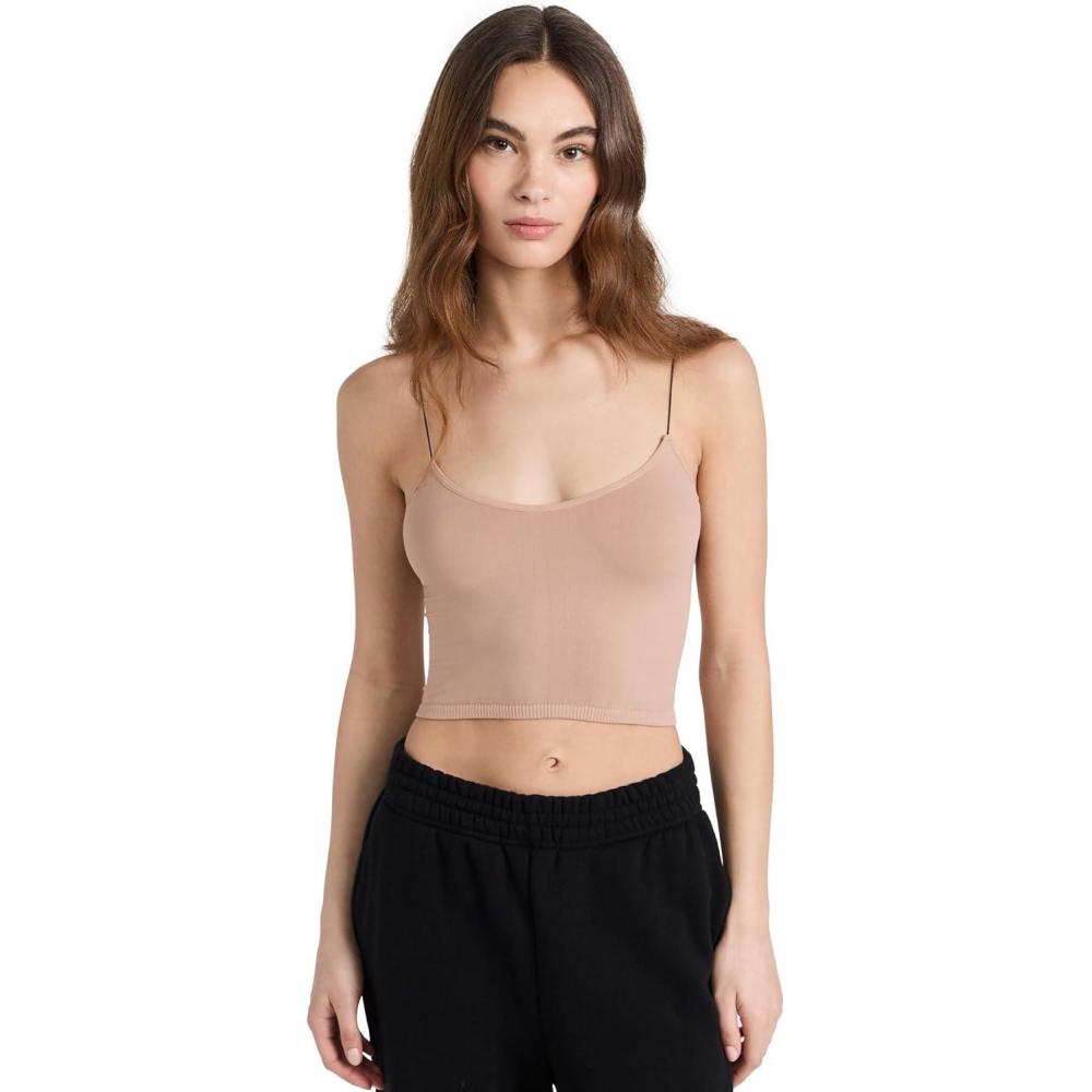 image:imageFree People Womens Skinny Strap Seamless BramiNatural