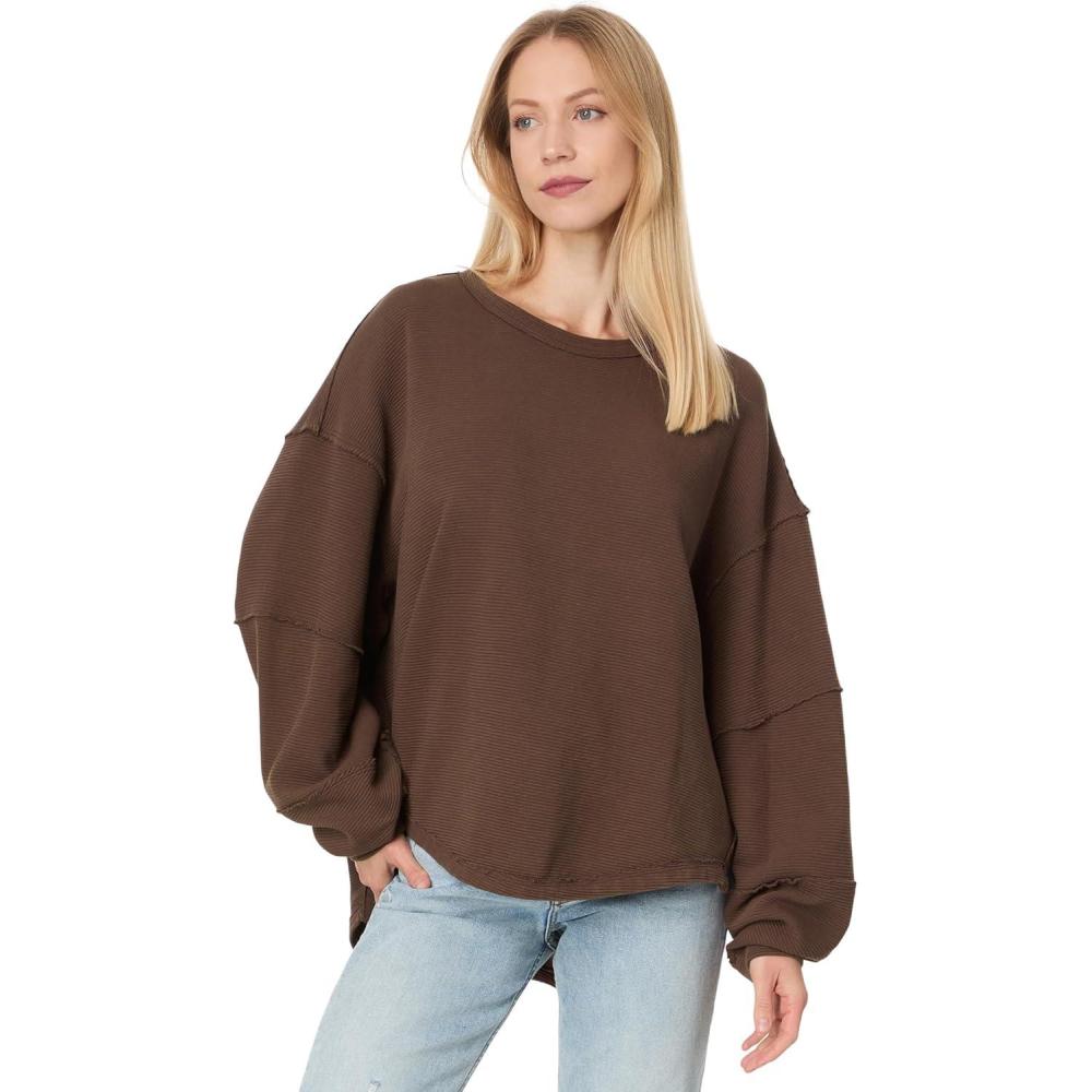 image:imageFree People Womens Total Eclipse TeeShaved Chocolate