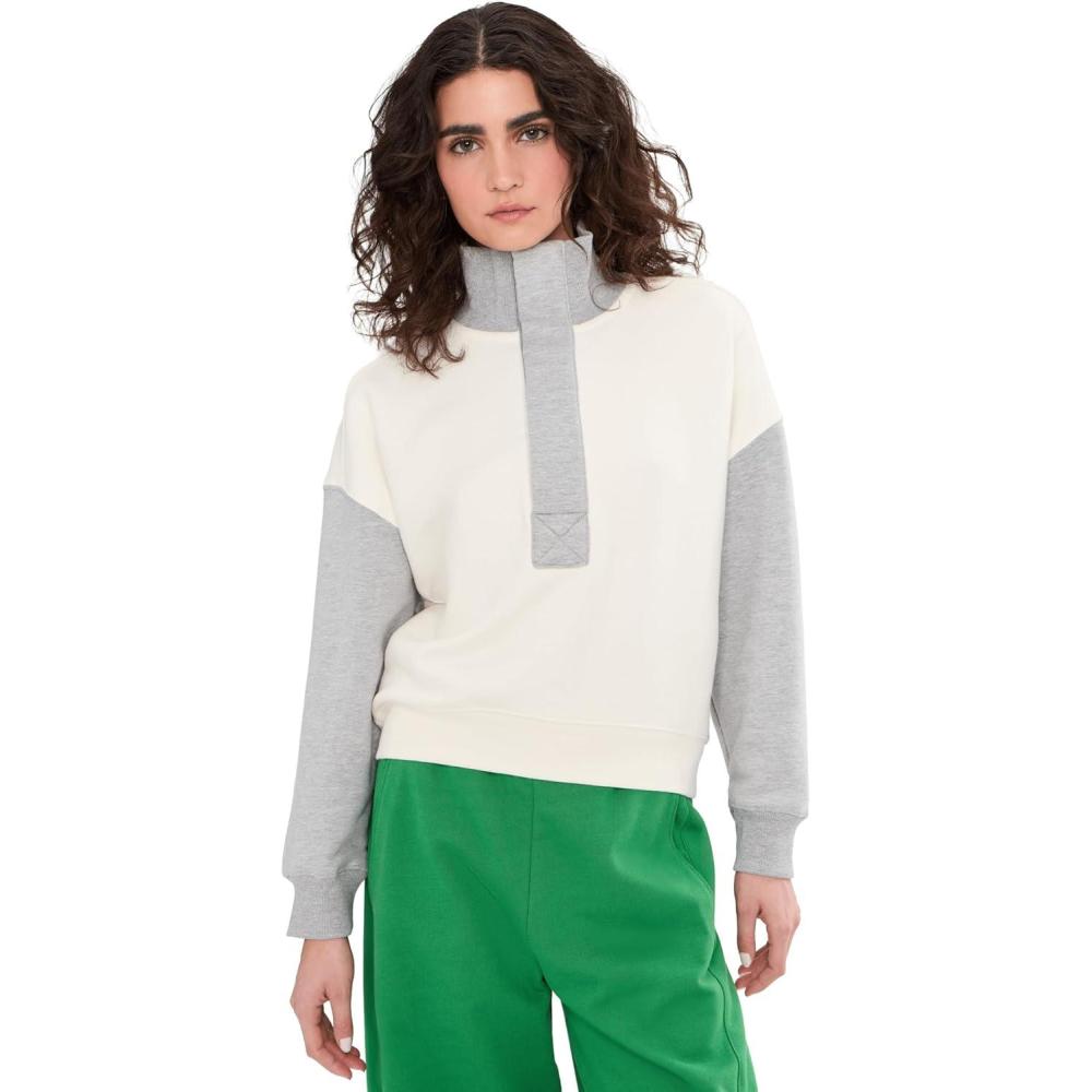image:imageFree People womens Colorblock Timeless PulloverHeather Grey Combo