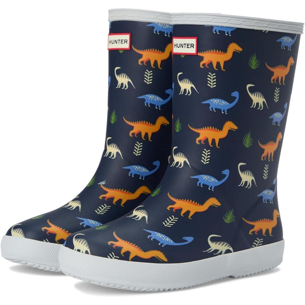 image:imageHunter unisexchild First Classic Boots ToddlerLittle KidDark Blue Dino Multi