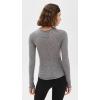 Free People Women’s Be My Baby Long Sleeve Tee(Heather Grey)