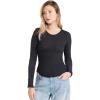 Free People Women’s Be My Baby Long Sleeve Tee(Black)