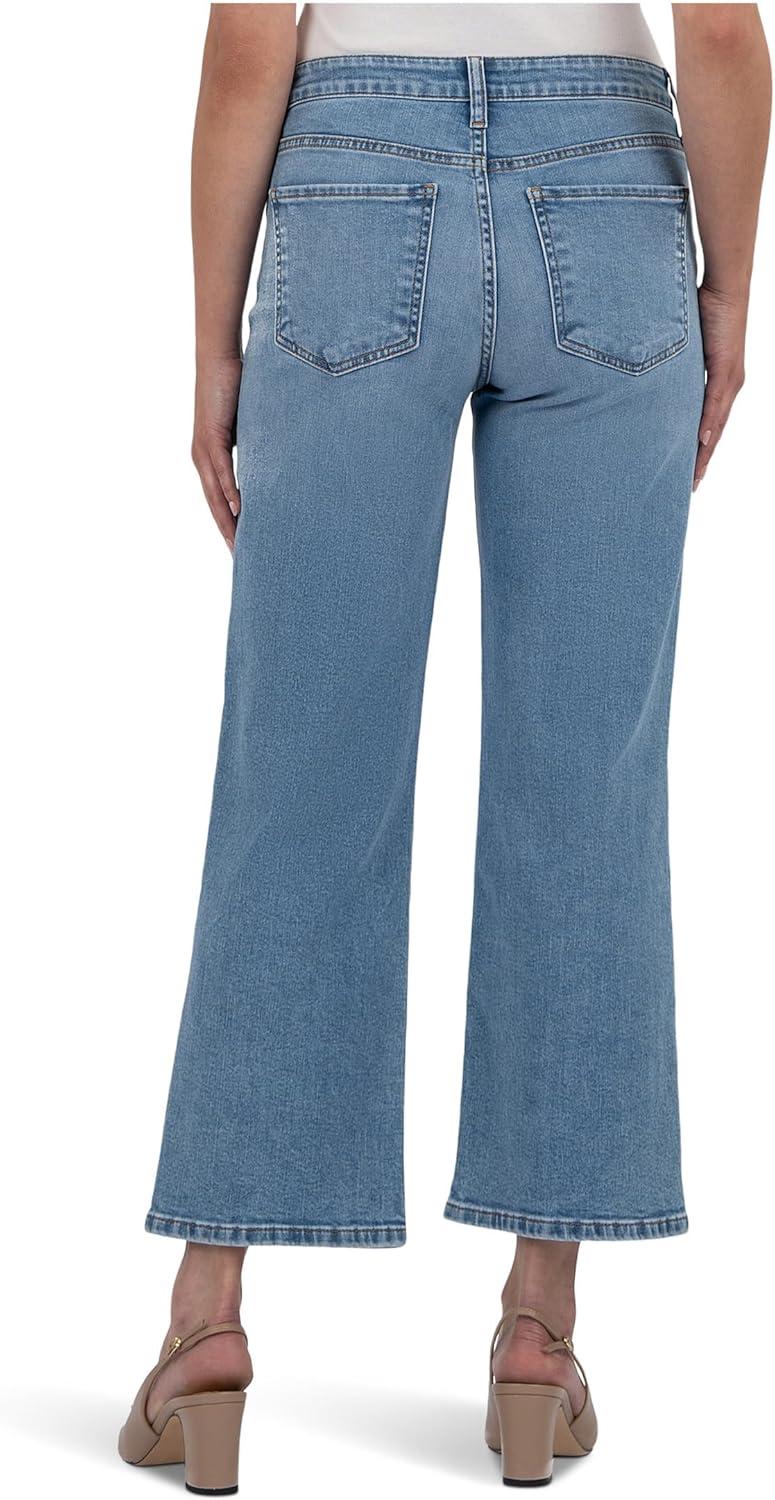image:imageKUT from The Kloth Womens Charlotte HighRise Wide Leg with Regular Hem in IncontestableIncontestable