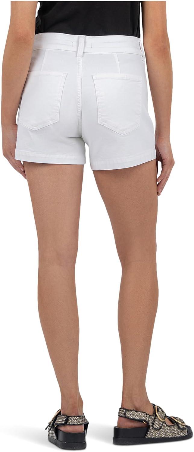 image:imageKUT from The Kloth Womens Jane HighRise ShortsOptic White 1