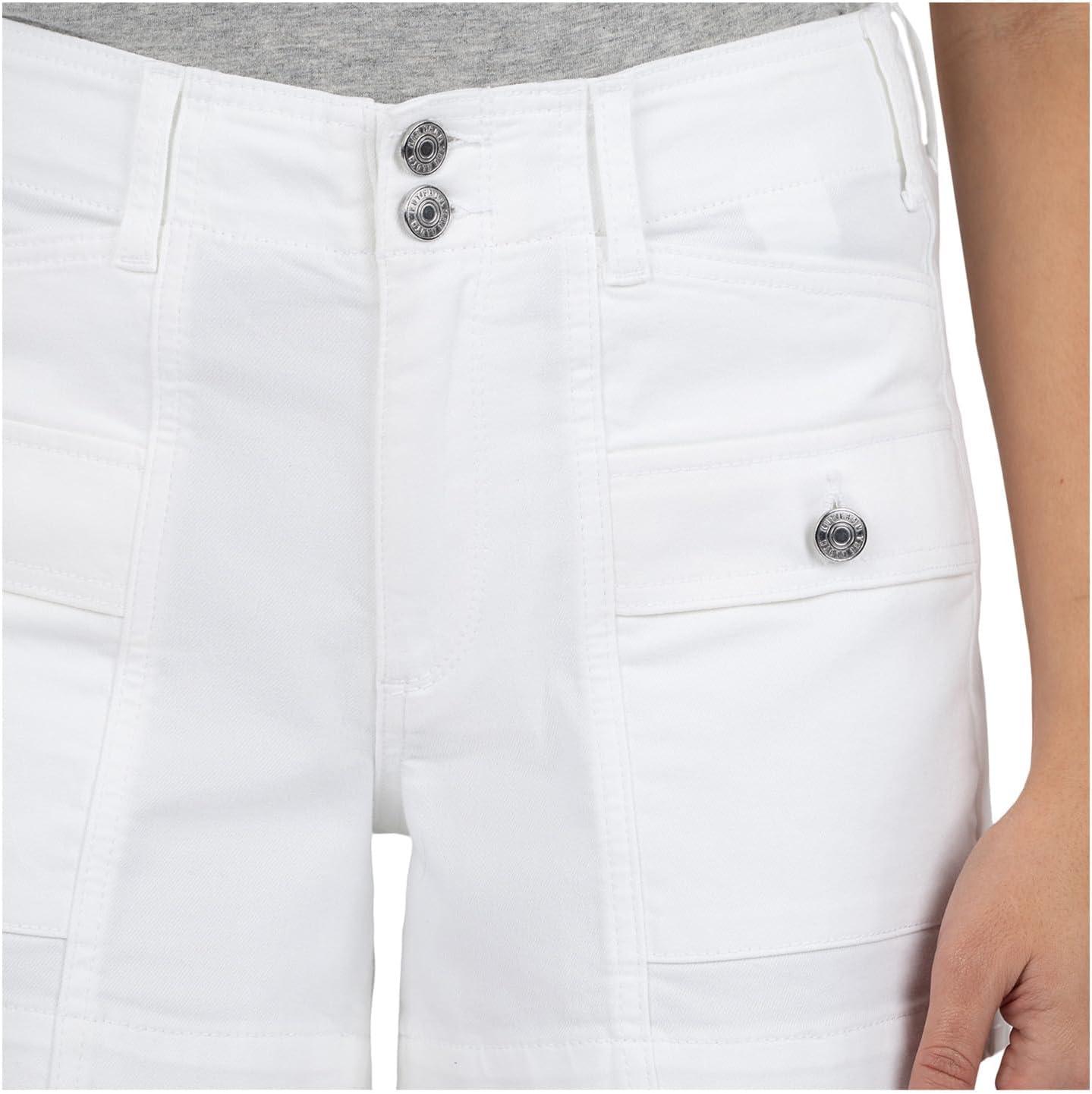 image:imageKUT from The Kloth Womens Jane HighRise ShortsOptic White