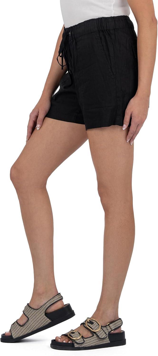 image:imageKUT from The Kloth Womens KatanaDrawstring Shorts with Porkchop PocketsBlack