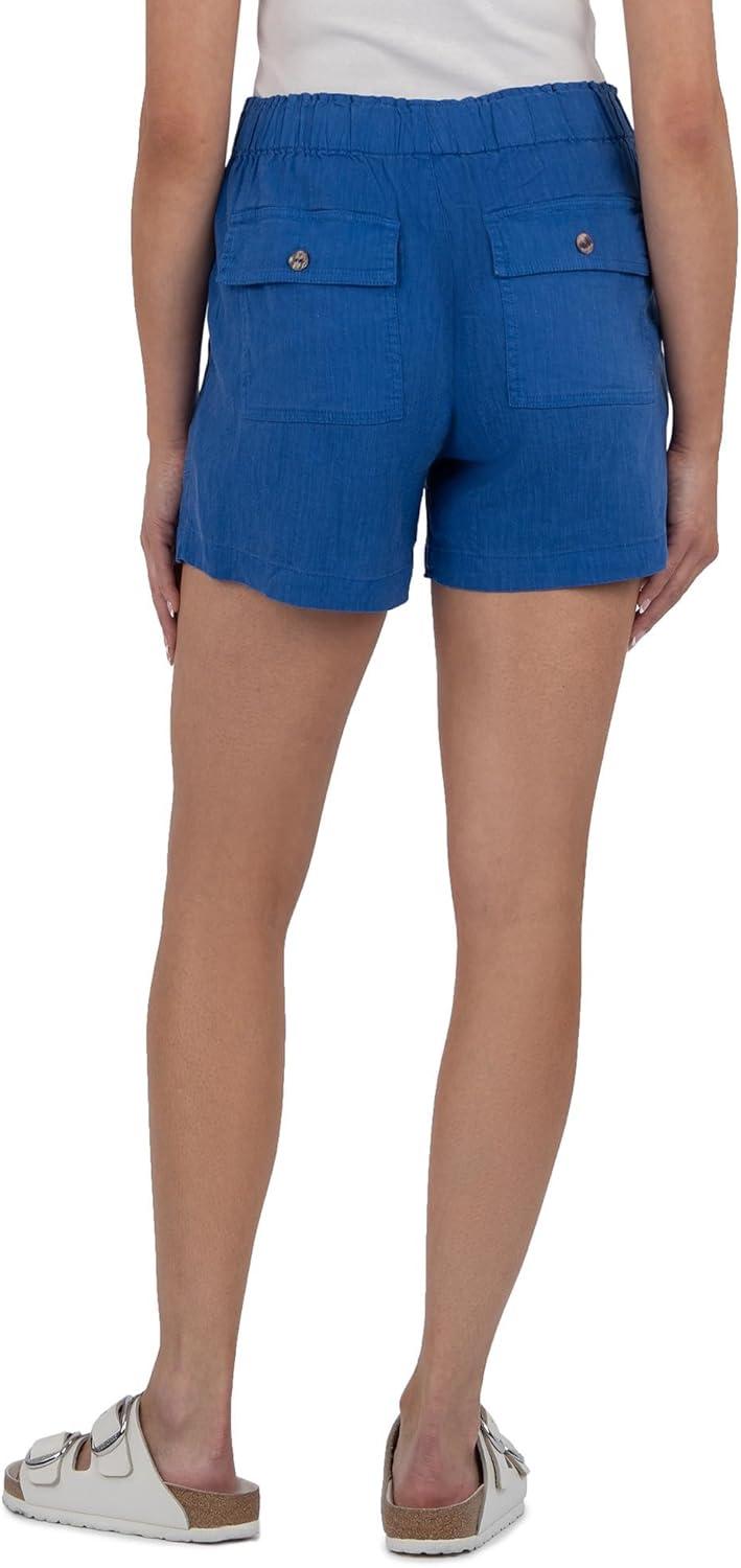 image:imageKUT from The Kloth Womens KatanaDrawstring Shorts with Porkchop PocketsCobalt