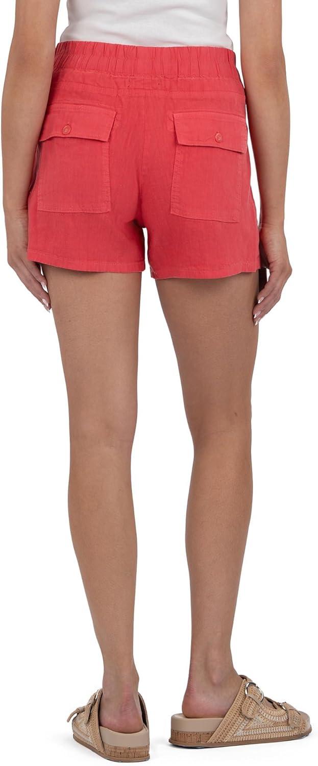 image:imageKUT from The Kloth Womens KatanaDrawstring Shorts with Porkchop PocketsWatermelon