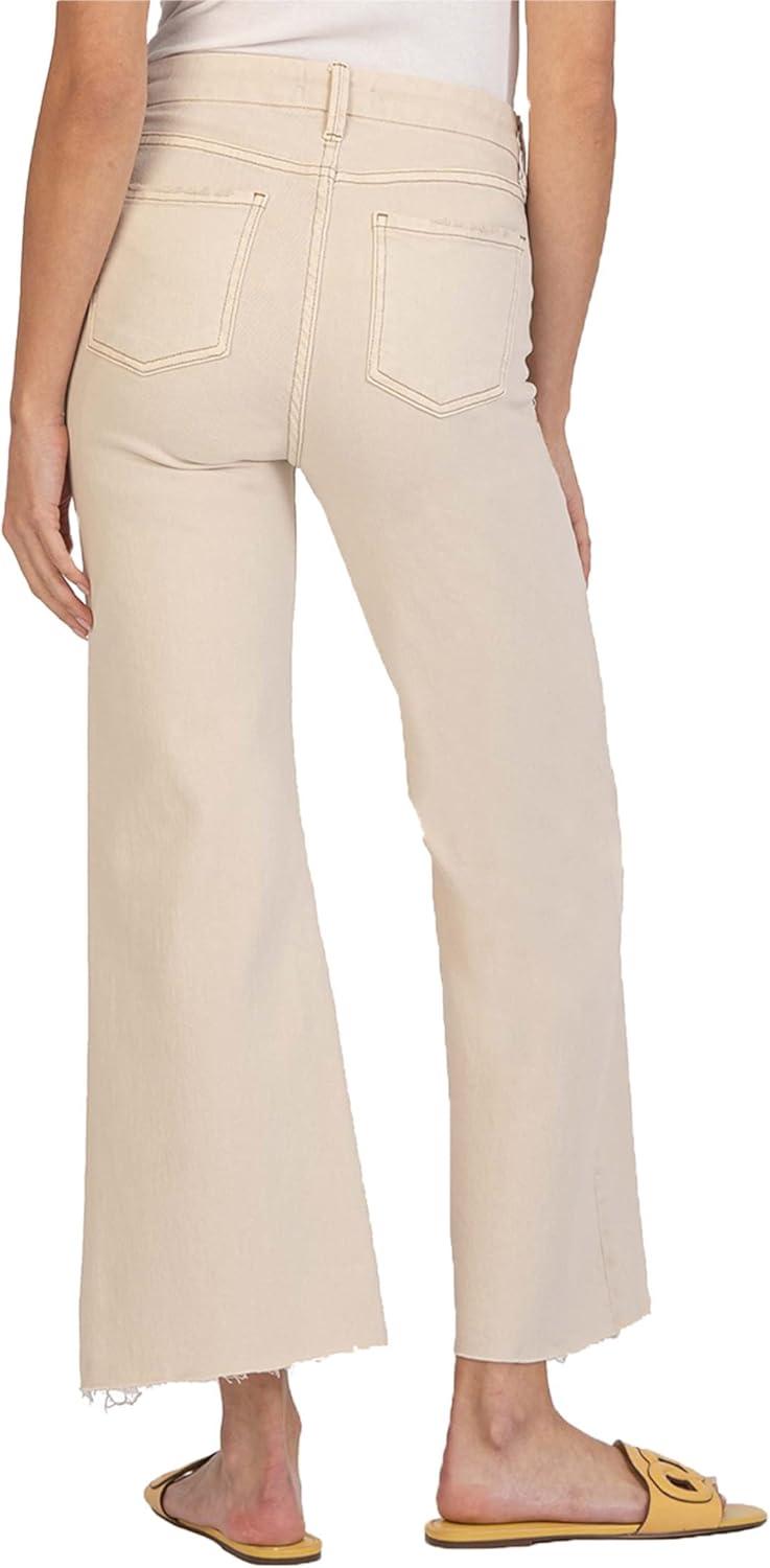 image:imageKUT from the Kloth Meg HighRise Fab AB Wide Leg in BeckonEcru
