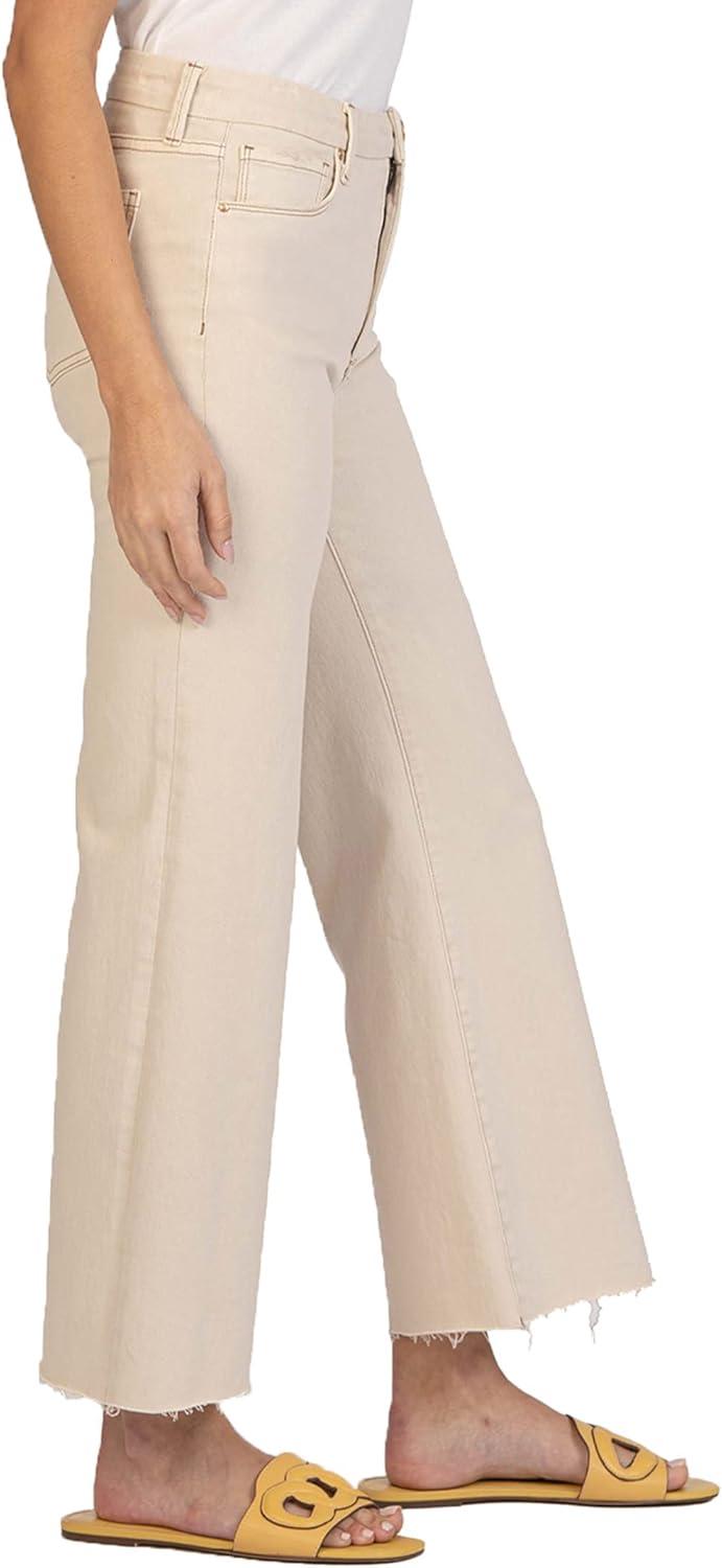 image:imageKUT from the Kloth Meg HighRise Fab AB Wide Leg in BeckonEcru