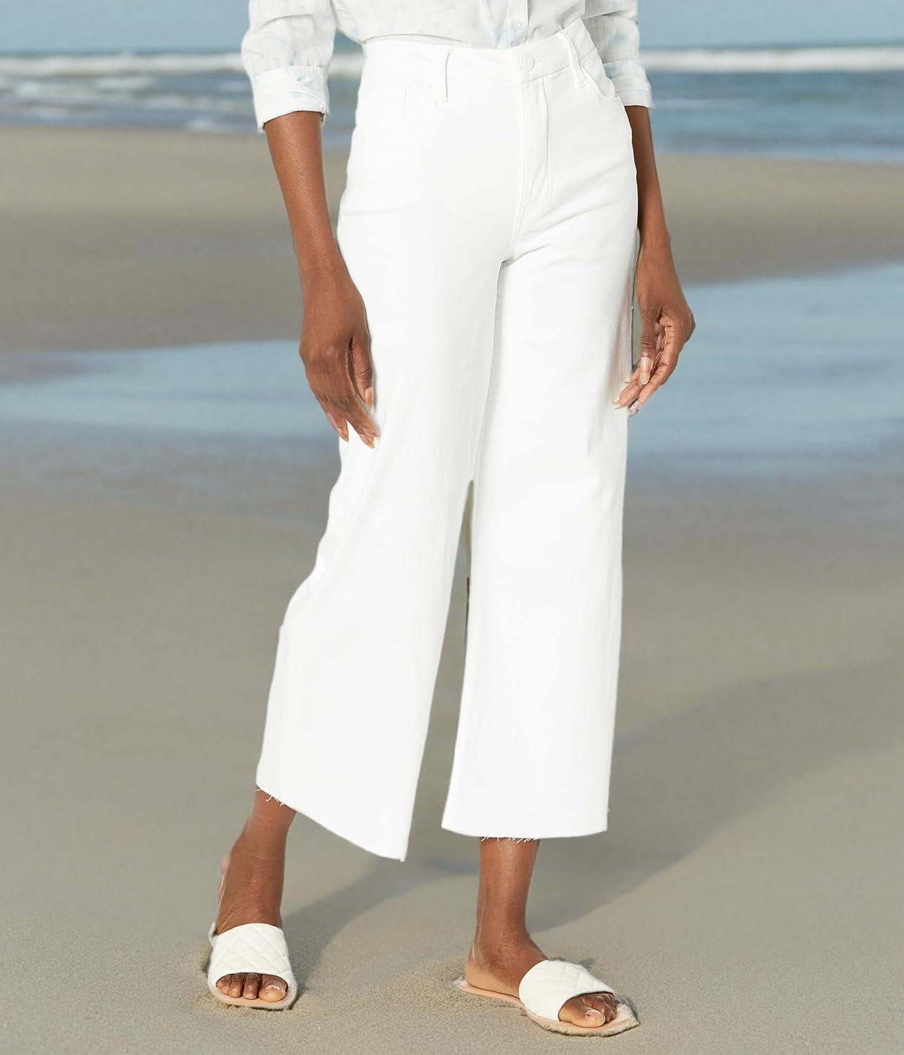 image:imageKUT from the Kloth Meg HighRise Fab AB Wide Leg in BeckonOptic White