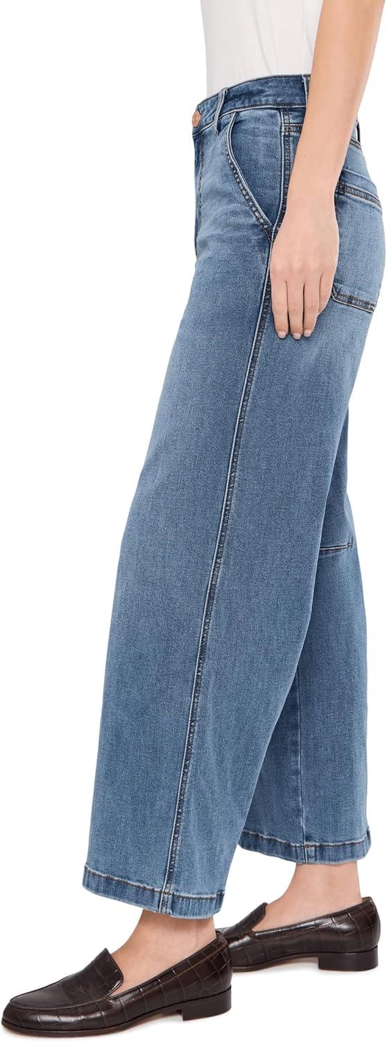 image:imageKUT from the Kloth Meg HighRise Fab Ab Wide Leg Raw HemAcutely