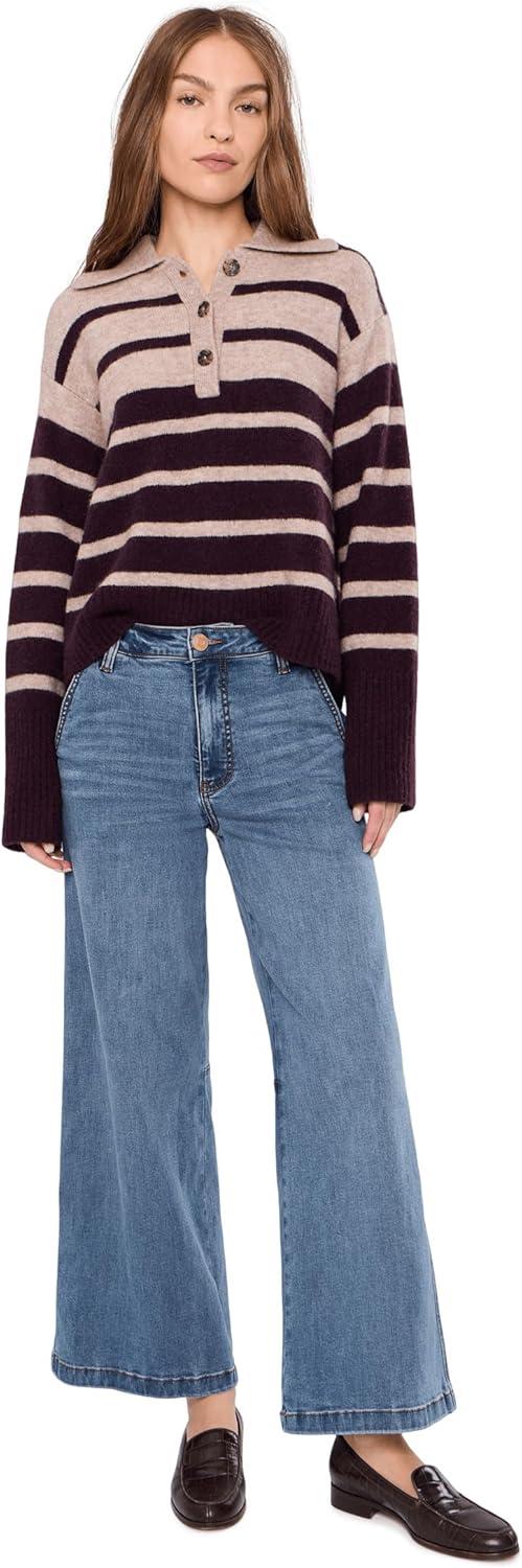 image:imageKUT from the Kloth Meg HighRise Fab Ab Wide Leg Raw HemAcutely