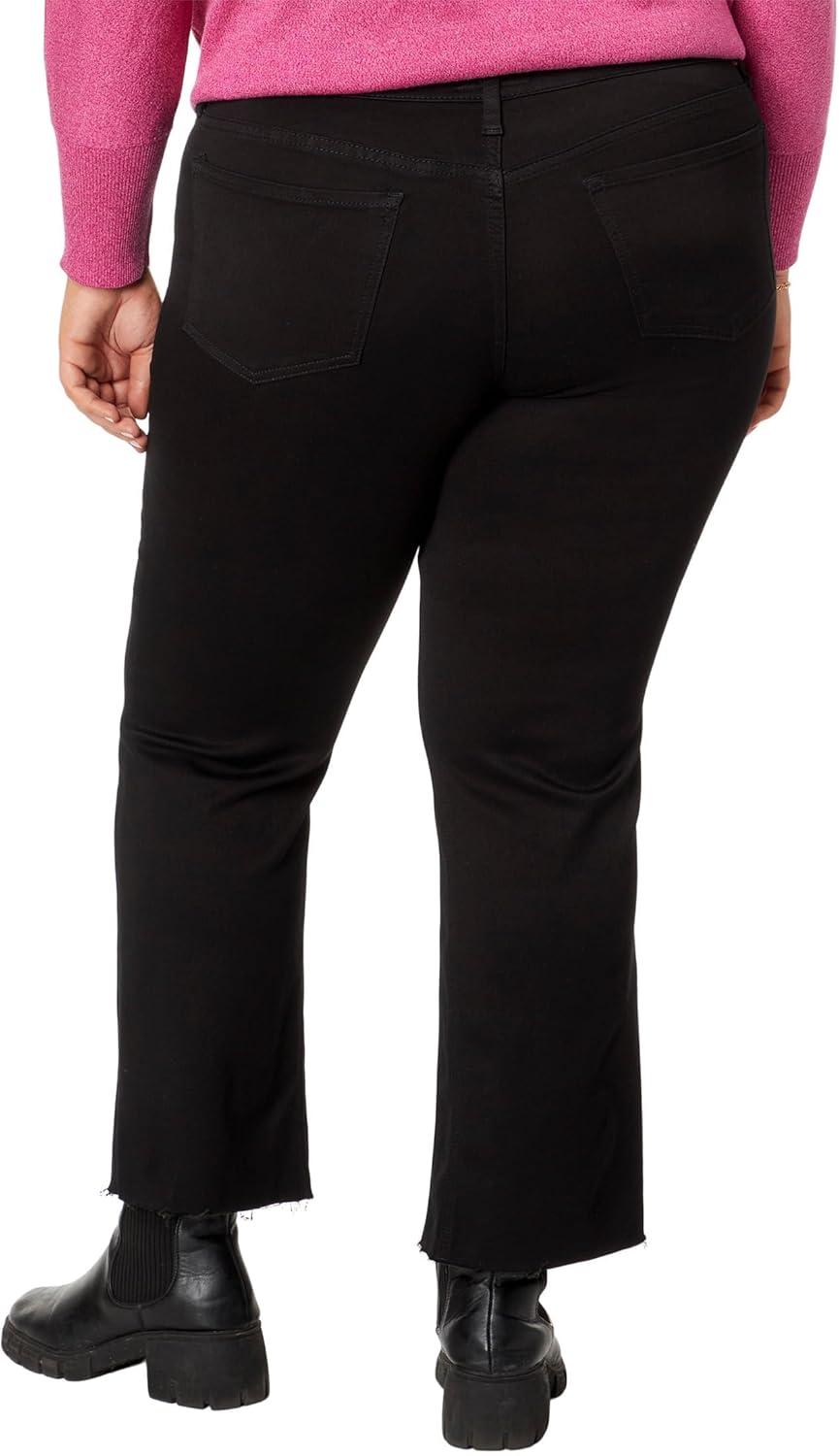 image:imageKUT from the Kloth Meg HighRise Fab Ab Wide Leg Raw HemBlack